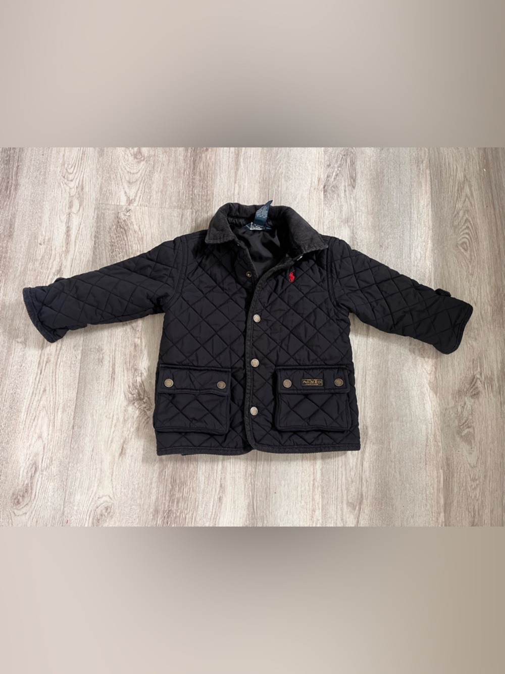 Ralph Lauren Polo Black Quilted Jacket kids 2T
